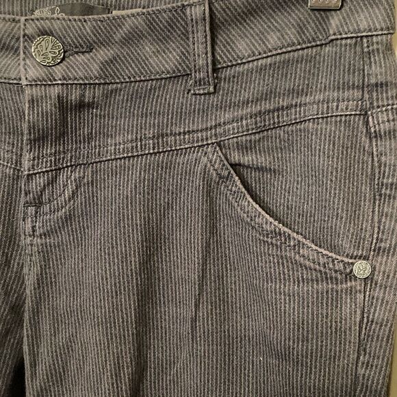 PRANA Women's Jodi Pants Stripe Stretch Denim Size 2 - Picture 6 of 8